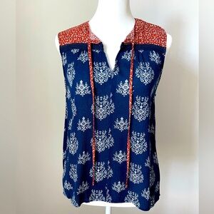 Anthropologie THML lightweight tank with floral details - Size S